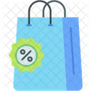 Shopping Bag Discount Sales Icon