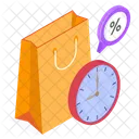 Shopping Bag Discount Icon