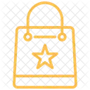 Shopping Bag Duotone Line Icon Icon