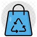 Shopping Bag Recycling Reprocess Renewable Icon