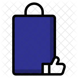 Shopping Bag Thumbs Up  Icon