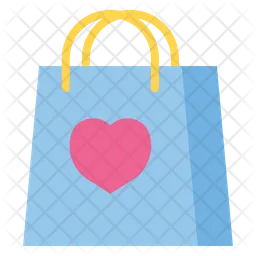 Shopping Bag With Love  Icon