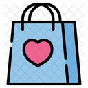Shopping Bag With Love  Icon