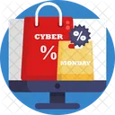 Cyber Monday Shopping Bags Shopping Icon