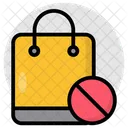 Shopping Ban Shopping Bag Jute Icon