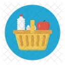 Basket Fruit Apple Icon
