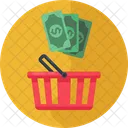 Shopping Basket Dollar Money Icon