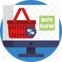 Cyber Monday Online Shopping Shopping Basket Icon