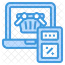 Shopping Basket Laptop Shopping Icon