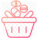 Shopping Basket Medicine Shopping Bucket Icon