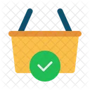 Shopping Basket Check Retail Icon