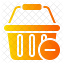 Shopping Basket Remove Commerce Icon