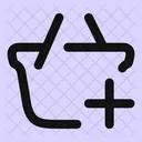 Shopping Basket Add Icon