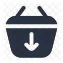 Shopping Basket Arrow Down  Icon