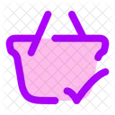 Shopping Basket Done Icon