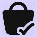 Shopping Basket Done Icon