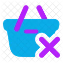 Shopping Basket Remove Icon