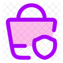 Shopping Basket Secure Icon