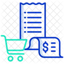 Shopping Bill Shopping Invoice Shopping Cart Icon