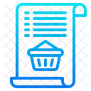 Shopping Bill Busket Icon