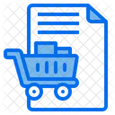 Shopping Bill Shopping Invoice Shopping Receipt Icon