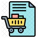 Shopping Bill Shopping Invoice Shopping Receipt Icon