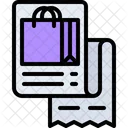 Shopping Bill Shopping Invoice Bill Icon
