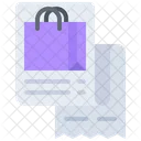 Shopping Bill Shopping Invoice Bill Icon