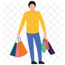 Shopping Boy Leisure Time Buying Icon