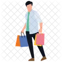 Shopping Boy Icon