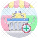 Shopping Bucket Add To Basket Add Product Icon