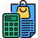 Shopping Budget Shopping Invoice Invoice Calculation Icon