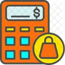Shopping Budget Shopping Calculation Calculator Icon
