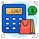 Shopping Calculation Buying Calculation Purchasing Calculation Icon