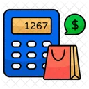 Shopping Calculation Buying Calculation Purchasing Calculation Icon