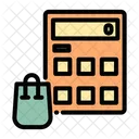 Shopping Calculator Calculator Shopping Calculation Icon