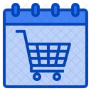 Shopping Day Cart Event Online Calendar Date Icon