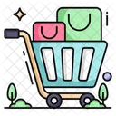 Handcart Pushcart Wheelbarrow Icon