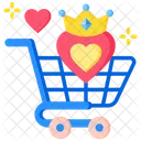 Shopping Cart Favorite Love Icon