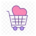 Shopping Cart Buy Love Icon