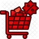 Shopping Cart Discount Sales Icon