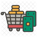 Money And Shopping Cart Icon