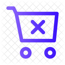 Shopping Cart Cancel  Icon