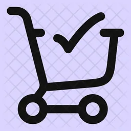 Shopping-cart-check-  Icon