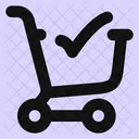 Shopping-cart-check-  Icon