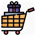 Shopping Cart Gift Gift Box Icon