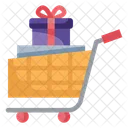 Shopping Cart Gift Gift Box Icon