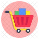 Handcart Pushcart Wheelbarrow Icon