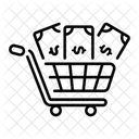 Shopping Cart Money Retailing Icon