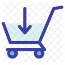 Shopping Cart Trolley Arrow Icon